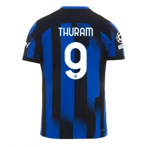 Inter Milan Marcus Thuram #9 Replika Hjemmebanetrøje 2023-24 Kortærmet